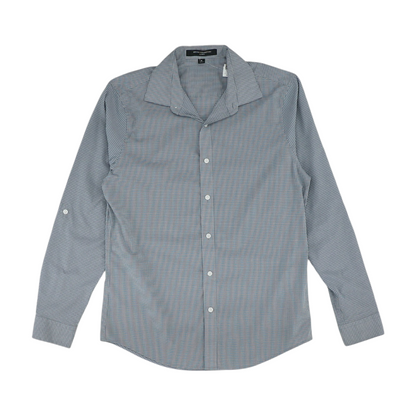 Blue Check Long Sleeve Button Down