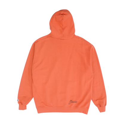 Coral Solid Hoodie Pullover