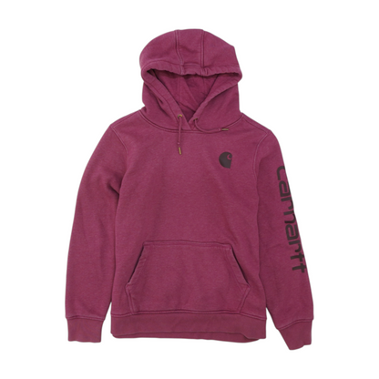 Pink Solid Hoodie Pullover