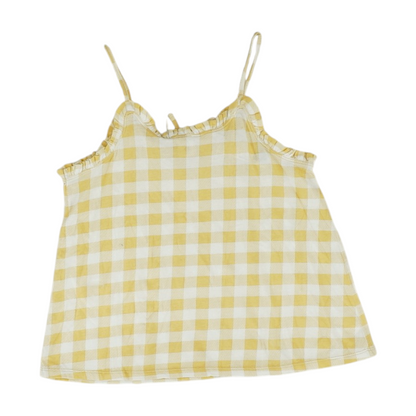Beige Check Blouse