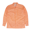 Orange Striped Long Sleeve Button Down
