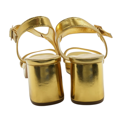 Gold Heeled Sandals