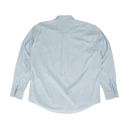 White Check Long Sleeve Button Down