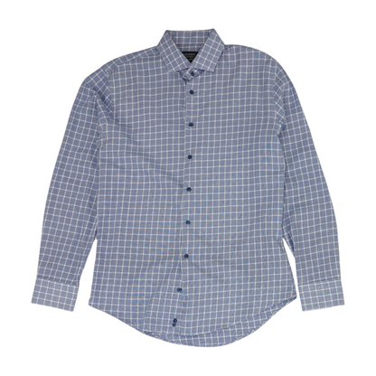 Blue Check Long Sleeve Button Down