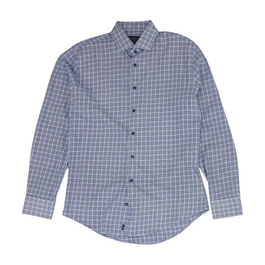 Blue Check Long Sleeve Button Down