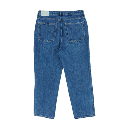 Blue Long Wide Leg Jeans