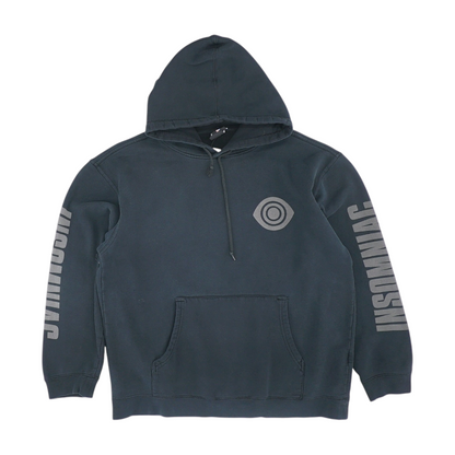 Black Solid Hoodie Pullover