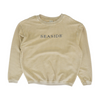 Beige Solid Sweatshirt Pullover