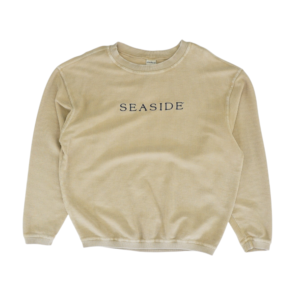 Beige Solid Sweatshirt Pullover