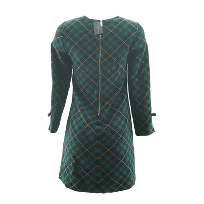 Green Plaid Mini Dress