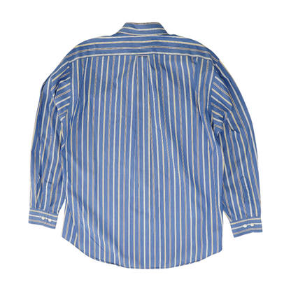 Blue Striped Long Sleeve Button Down