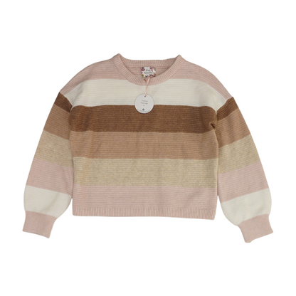 Multi Color Block Pullover Sweater