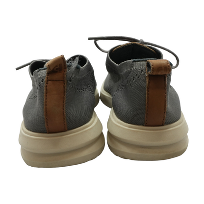 Gray Lace-Up Casual Shoes