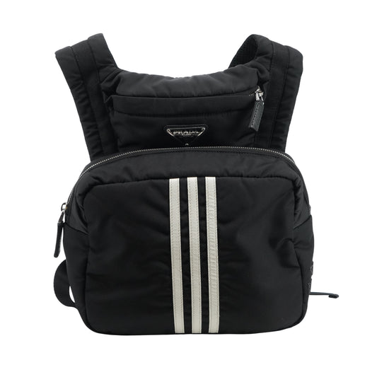 Prada x Adidas Black Small Hooded Re-Nylon Backpack