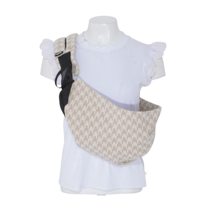 Beige Houndstooth Baby Carrier