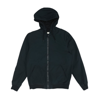 Black Solid Rain Jacket