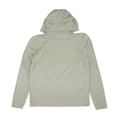 Gray Solid Hoodie Pullover