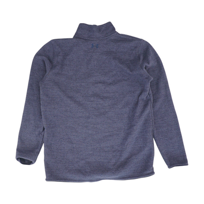 Blue Color Block 1/4 Zip Pullover
