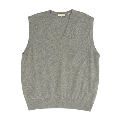 Gray Solid Vest Sweater