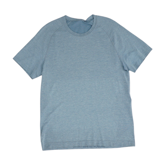 Blue Solid Active T-Shirt