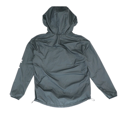 Black Solid Rain Jacket