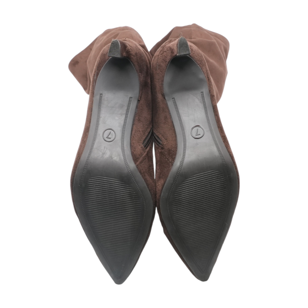 Brown Knee-High Boots