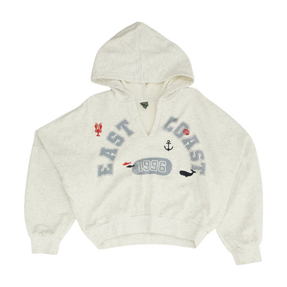 Gray Graphic Hoodie Pullover