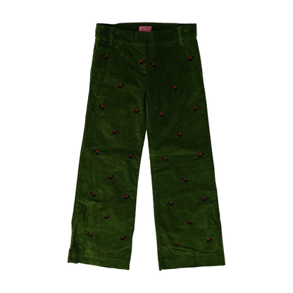 Green Print Pants