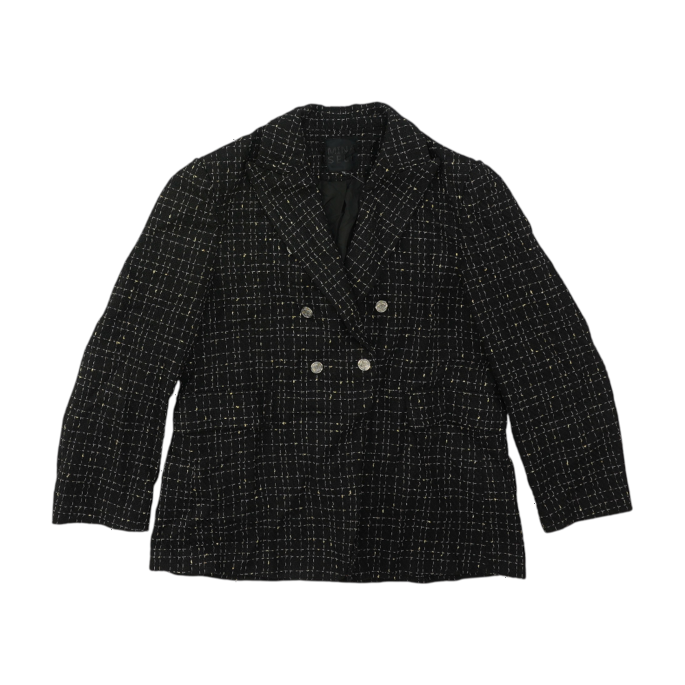 Black Plaid Blazer
