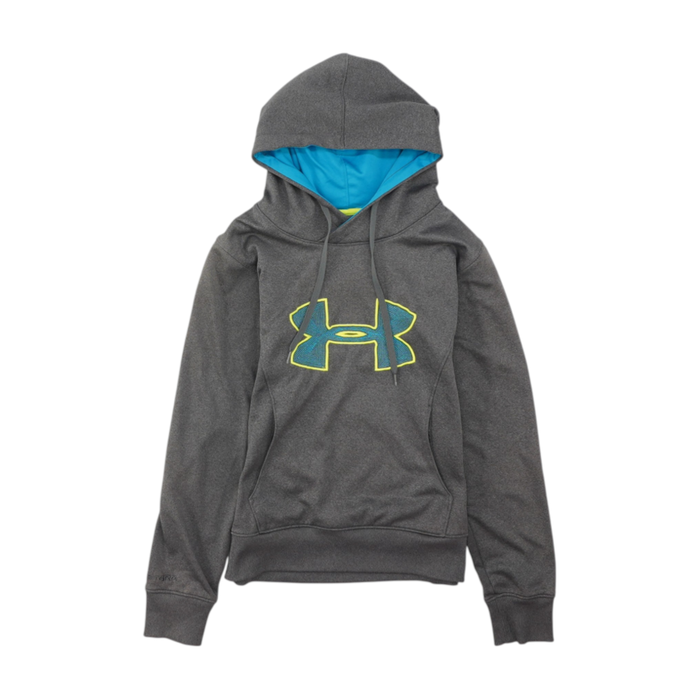 Under Armour Gray Solid Hoodie Pullover – Image 1