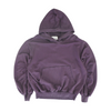 Purple Solid Hoodie Pullover