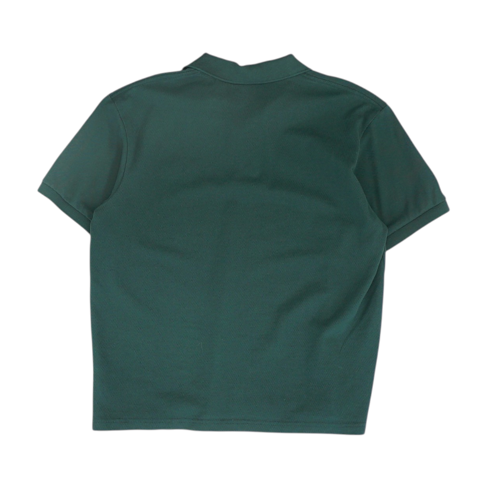 Green Solid Short Sleeve Polo