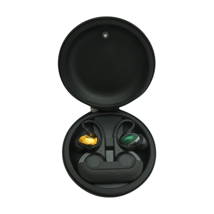 Black Secure Fit Wireless Earbuds