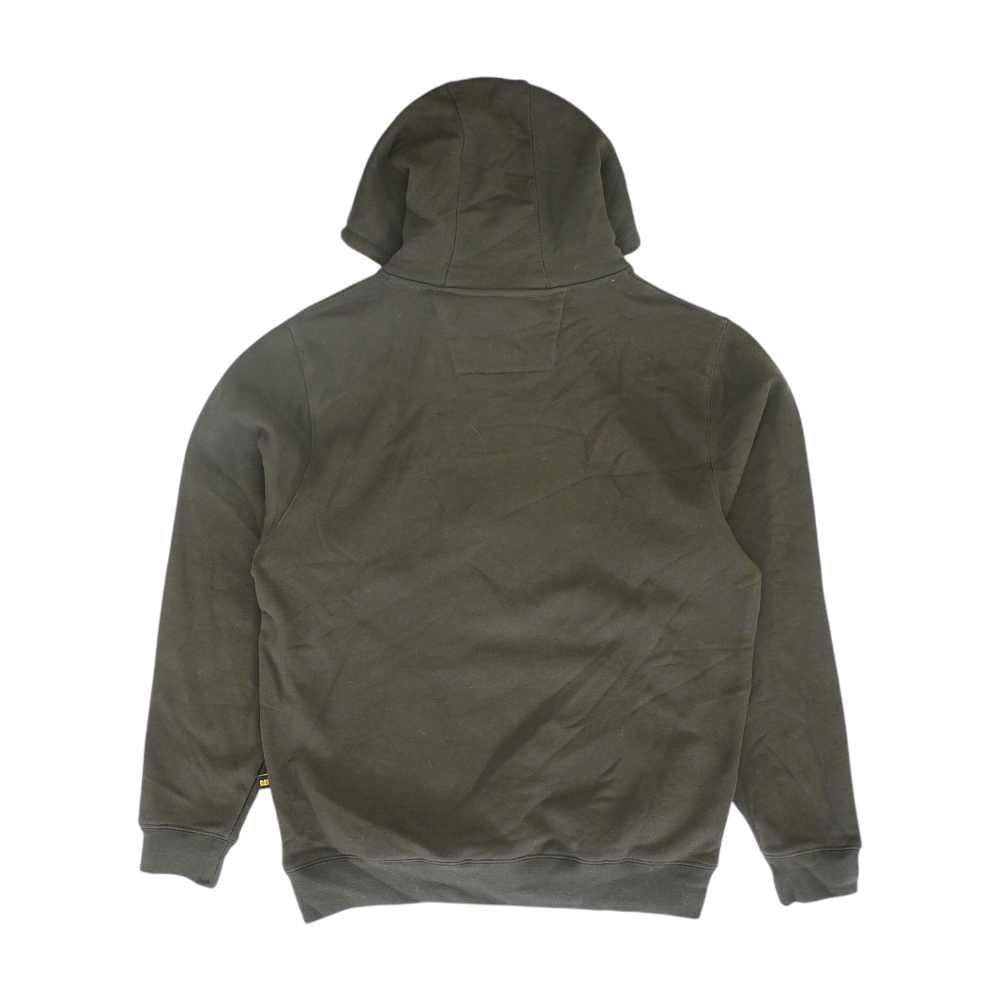 Brown Solid Hoodie Pullover