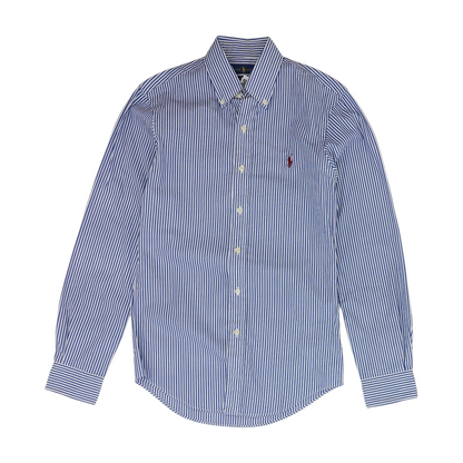Blue Striped Long Sleeve Button Down