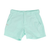 Green Solid Chino Shorts