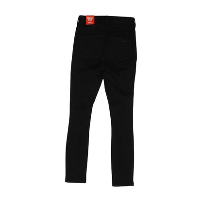 Blue Solid High Rise Skinny Leg Jeans