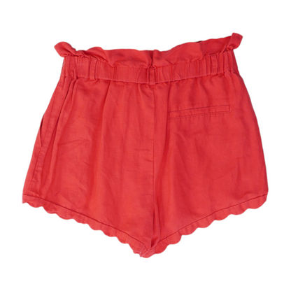 Pink Solid Knit Shorts