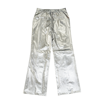 Silver Wide Leg Pants