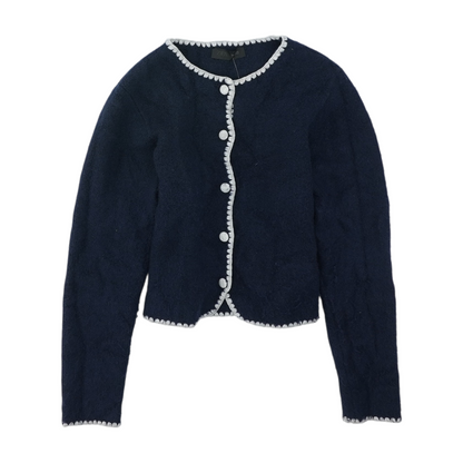 Navy Cardigan Sweater
