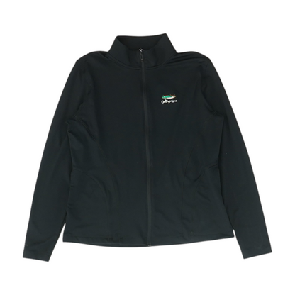 Black Solid Active Jacket