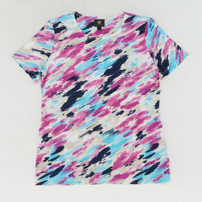 17374782 - Multi Graphic Short Sleeve Blouse