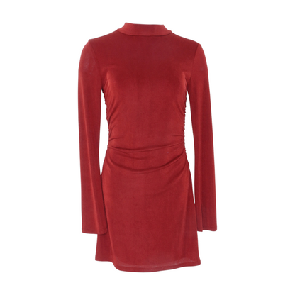 Maroon Mini Dress