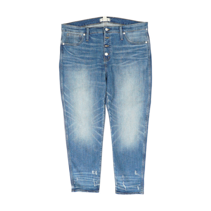 Blue Slim Straight Jeans