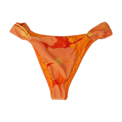 Orange Print Swim Bottom