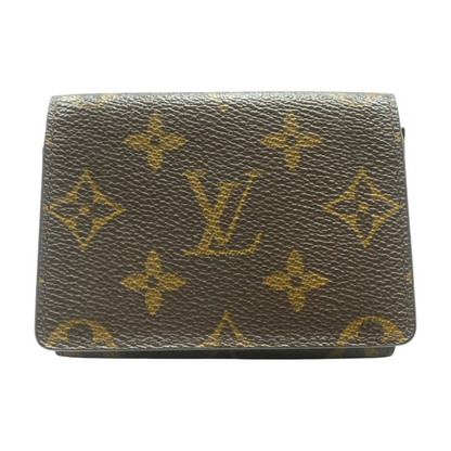 Brown Monogram Canvas Business Card Holder