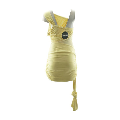 Yellow Formal Mini Dress
