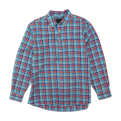 Multi Plaid Long Sleeve Button Down