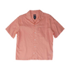 Coral Solid Short Sleeve Button Down