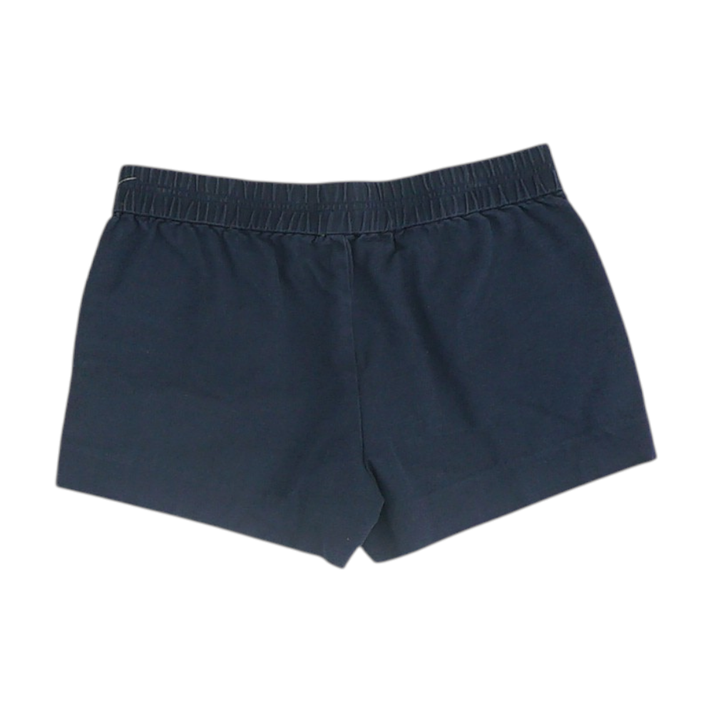 Navy Solid Knit Shorts